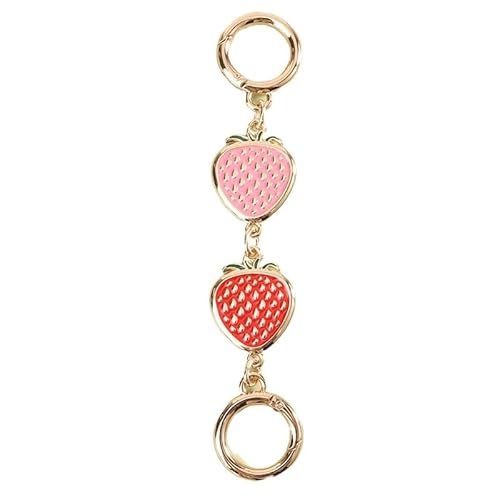 HESHUWEN Taschenkette Taschenketten-Riemenverlängerung, Verlängerungskette, Zubehör, Erdbeerförmige Ersatz-Hängeschnallenkette for Geldbörse, Clutch, Handtasche Kette FüR Tasche(N6) von HESHUWEN