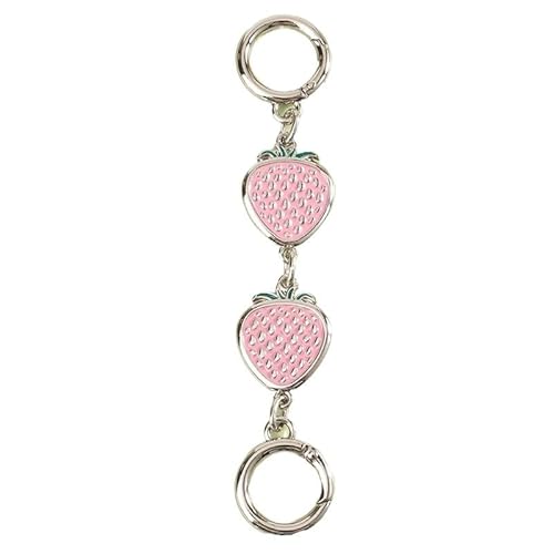 HESHUWEN Taschenkette Taschenketten-Riemenverlängerung, Verlängerungskette, Zubehör, Erdbeerförmige Ersatz-Hängeschnallenkette for Geldbörse, Clutch, Handtasche Kette FüR Tasche(N8) von HESHUWEN