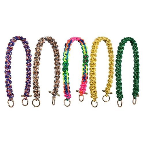 Taschenkette DIY Handtaschengurt for Damen, handgefertigt, gewebtes Seil, Design for Mädchen, kurz, 60 cm lang, Taschengurt, einfach passende Kette, Umhängetaschengürtel Kette FüR Tasche(Upgrade hot r Taschenkette DIY Handtaschengurt for Damen, handgefertigt, gewebtes Seil, Design for Mädchen, kurz, 60 cm lang, Taschengurt, einfach passende Kette, Umhängetaschengürtel Kette FüR Tasche(Upgrade hot r von HESHUWEN