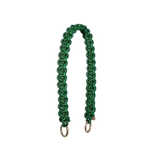 Taschenkette DIY Handtaschengurt for Damen, handgefertigt, gewebtes Seil, Design for Mädchen, kurz, 60 cm lang, Taschengurt, einfach passende Kette, Umhängetaschengürtel Kette FüR Tasche(Upgrade green Taschenkette DIY Handtaschengurt for Damen, handgefertigt, gewebtes Seil, Design for Mädchen, kurz, 60 cm lang, Taschengurt, einfach passende Kette, Umhängetaschengürtel Kette FüR Tasche(Upgrade green von HESHUWEN