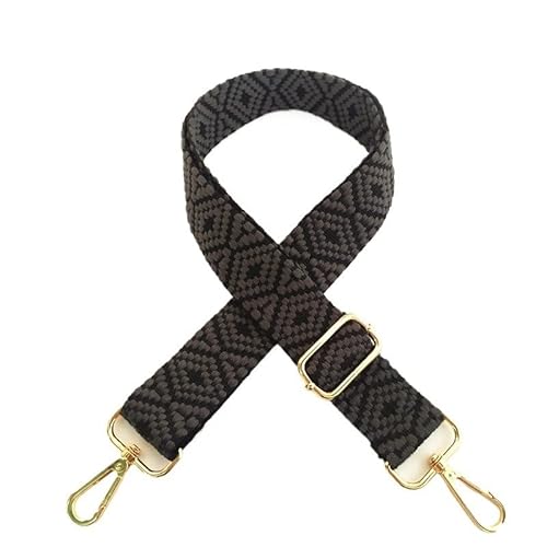 Taschenkette Damen Handtasche Breiter 3,8 cm Gürtel Schulter Umhängetasche Gurt Ersatz Verstellbarer Gurt Tasche Teil Zubehör Gürtel for Tasche 130 cm Kette FüR Tasche(Grey,3.8cm-metal bronze) von HESHUWEN