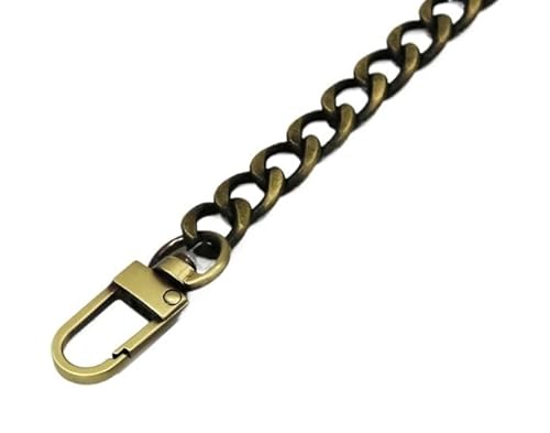 Taschenkette Taschenketten aus Stahl, 9 mm, abnehmbare Ersatz-Geldbörsenkette, Taschengürtelriemen for Handtaschengriffe, Zubehör for Schulter und Umhängetasche Kette FüR Tasche(Brushed Bronze,110cm) Taschenkette Taschenketten aus Stahl, 9 mm, abnehmbare Ersatz-Geldbörsenkette, Taschengürtelriemen for Handtaschengriffe, Zubehör for Schulter und Umhängetasche Kette FüR Tasche(Brushed Bronze,110cm) von HESHUWEN