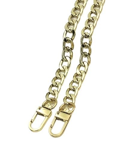 Taschenkette Taschenketten aus Stahl, 9 mm, abnehmbare Ersatz-Geldbörsenkette, Taschengürtelriemen for Handtaschengriffe, Zubehör for Schulter und Umhängetasche Kette FüR Tasche(Light Gold,130cm) Taschenkette Taschenketten aus Stahl, 9 mm, abnehmbare Ersatz-Geldbörsenkette, Taschengürtelriemen for Handtaschengriffe, Zubehör for Schulter und Umhängetasche Kette FüR Tasche(Light Gold,130cm) von HESHUWEN