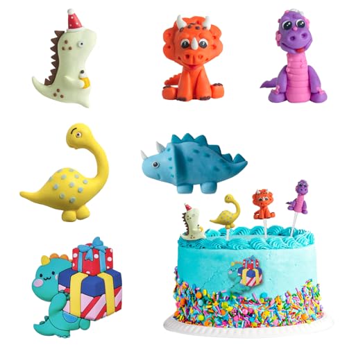 HESUSUSI Dino Tortendeko, 6 Stück Dino Kuchen Deko Dinosaurier Kuchenaufsatz Geburtstag Cake Topper Dinosaurier Geburtstag Kuchen Dekoration Für Mädchen Jungen Dinosaurier Thema Party Dekoration HESUSUSI Dino Tortendeko, 6 Stück Dino Kuchen Deko Dinosaurier Kuchenaufsatz Geburtstag Cake Topper Dinosaurier Geburtstag Kuchen Dekoration Für Mädchen Jungen Dinosaurier Thema Party Dekoration von HESUSUSI