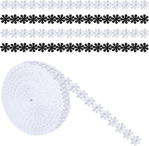 HESUSUSI Gänseblümchen Dekoband Spitze 2 Stück 15 Yards Borten Bänder Zierband Stickerei Spitzenborte Basteln Nähen Dekorieren Blumenband Vintage Zierband Borte Bänder Für Hochzeit Deko HESUSUSI Gänseblümchen Dekoband Spitze 2 Stück 15 Yards Borten Bänder Zierband Stickerei Spitzenborte Basteln Nähen Dekorieren Blumenband Vintage Zierband Borte Bänder Für Hochzeit Deko von HESUSUSI