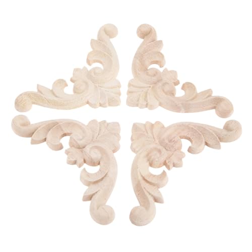 4 Stück 8x8cm Holz geschnitzte Applikationen Onlays Holzschnitzereien Abziehbilder for Spiegel Kommode Schrank Erneuerung Möbel für Möbel, Schränke, Wände und Türen 4 Stück 8x8cm Holz geschnitzte Applikationen Onlays Holzschnitzereien Abziehbilder for Spiegel Kommode Schrank Erneuerung Möbel für Möbel, Schränke, Wände und Türen von HEUchuan