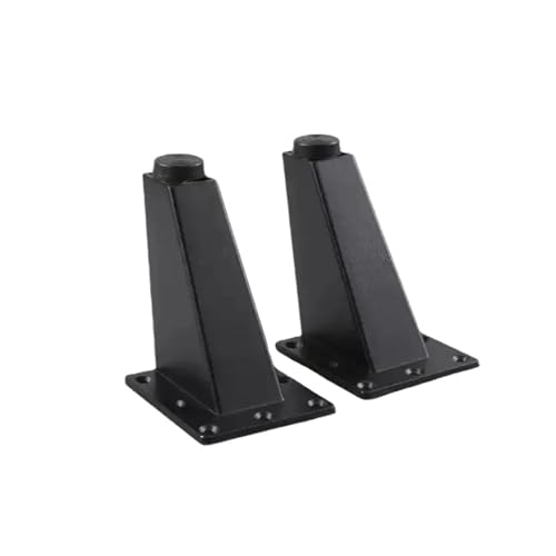4 Stück verstellbare Möbelbeine aus Metall for Sofa, Bett, TV-Schrank, Möbelfüße, Dicke Aluminiumlegierung, Tisch- und Schrankfüße für Couch, Liegestuhl(Black) von HEUchuan