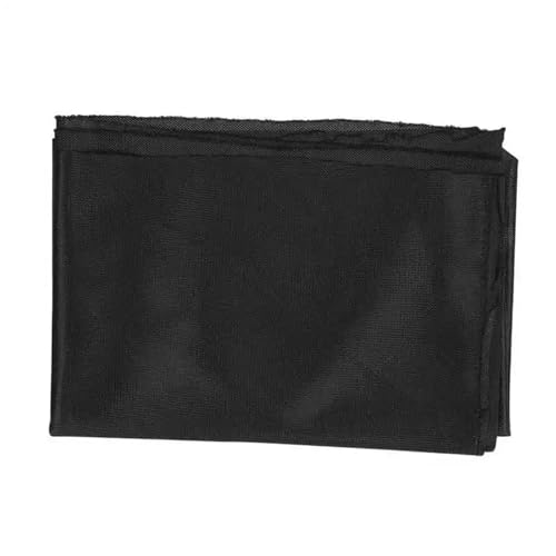 HEUchuan 1,7 m x 0,5 m Lautsprecher-Grilltuch, Stereo-Stoff, Lautsprecher-Netzstoff, Schutzhülle aus Stoff für Heimlautsprecher, Bühnenlautsprecher(1.7M x 0.5M,Black) von HEUchuan