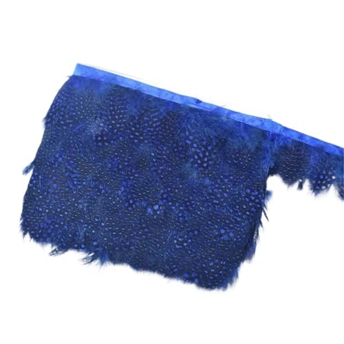 HEUchuan 10 Meter Geflügelfederbesatz Quaste Fransenband Fasanenfedern for Kleidungsbesätze Kostüm Nähen Bekleidungszubehör für DIY Nähen Handwerk Dekoration(Blue) von HEUchuan
