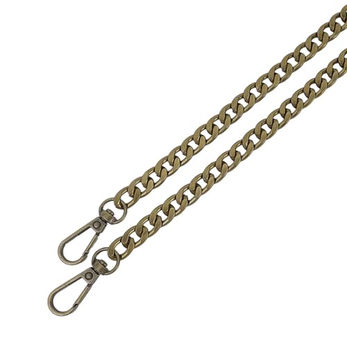 HEUchuan 120 cm Metall-Aluminium-Ersatz-Taschenkette, Teile, Zubehör for handgewebte, handgefertigte DIY-Werkstatt, Studio, abnehmbare Riemen für Schulter Crossbody Bag(Bronze) von HEUchuan