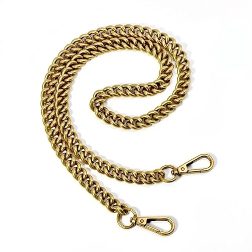 HEUchuan 120 cm Metall-Aluminium-Taschenkette, Ersatzteile, Zubehör for handgewebte Schulterhandtaschen, DIY, handgefertigte, abnehmbare Träger für Schulter Crossbody Bag(Bronze) von HEUchuan