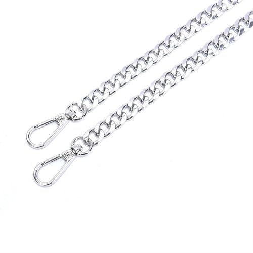 HEUchuan 1PC 120cm Handtasche Metall Ketten Umhängetasche Riemen DIY Geldbörse Kette Tasche Griffe Tasche Zubehör Kette für Schulter Crossbody Bag(Silver) von HEUchuan