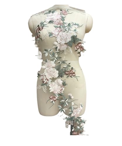 HEUchuan 2 Piece Flower Embroidery Sew On Patches DIY Clothes Sewing Floral Repair for Clothing Accessories für die Herstellung von Nähmaschinen(Style 13) von HEUchuan