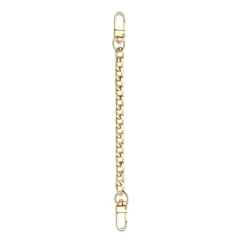 HEUchuan 20CM Kurze Metall Taschenkette Taschengurt for Handtaschen Griffe Gold Silber Riemen for Taschen Ersatz DIY Zubehör for Taschenanhänger für Schulter Crossbody Bag(Gold) von HEUchuan