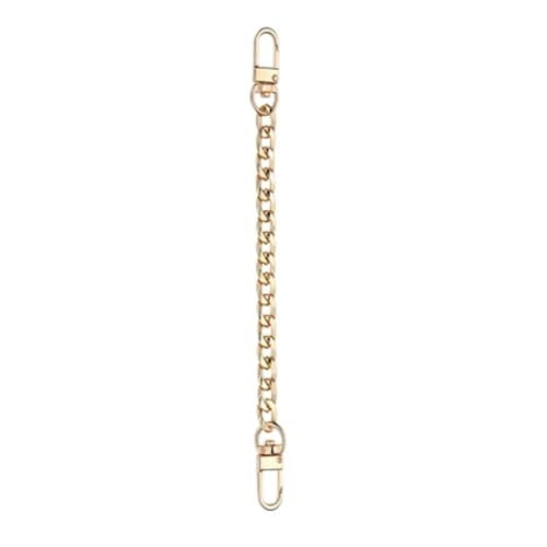 HEUchuan 20CM Kurze Metall Taschenkette Taschengurt for Handtaschen Griffe Gold Silber Riemen for Taschen Ersatz DIY Zubehör for Taschenanhänger für Schulter Crossbody Bag(Light Gold) von HEUchuan