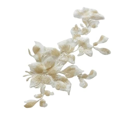 HEUchuan 3Pc Sequin Flower Floral Glitter Lace Applique Sewing Trims Patch Wedding Decoration DIY Craft 30X15cm für die Herstellung von Nähmaschinen(Color 11) von HEUchuan