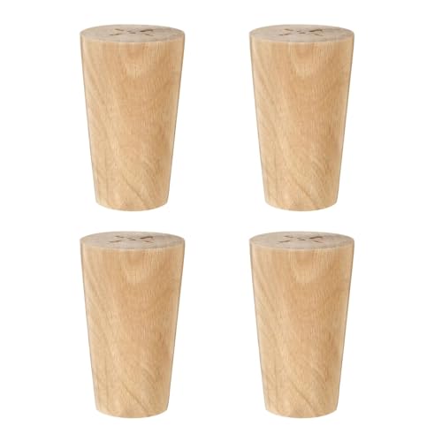 HEUchuan 4 Pcs Sofa Beine Möbel Weiß Gedreht Holz Füße Tasche Schrank Runde Solide Kommode Ersatz für Couch, Liegestuhl HEUchuan 4 Pcs Sofa Beine Möbel Weiß Gedreht Holz Füße Tasche Schrank Runde Solide Kommode Ersatz für Couch, Liegestuhl von HEUchuan