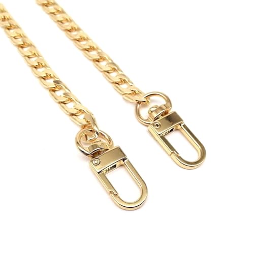 HEUchuan 40/60/80/100/120 cm Doppelverschluss Snap Clip Handtasche Geldbörse Kette Leder Taschengurt Griff Schulter Ersetzen Reparatur DIY für Schulter Crossbody Bag(Light golden,Total Length 120cm) HEUchuan 40/60/80/100/120 cm Doppelverschluss Snap Clip Handtasche Geldbörse Kette Leder Taschengurt Griff Schulter Ersetzen Reparatur DIY für Schulter Crossbody Bag(Light golden,Total Length 120cm) von HEUchuan