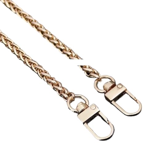 HEUchuan 40-120 cm Messenger Bag Chain Zubehör Ersatz for DIY handgefertigte Handtasche Workshop Studio abnehmbare Riemen Taschengurt für Schulter Crossbody Bag(Golden,40cm) von HEUchuan