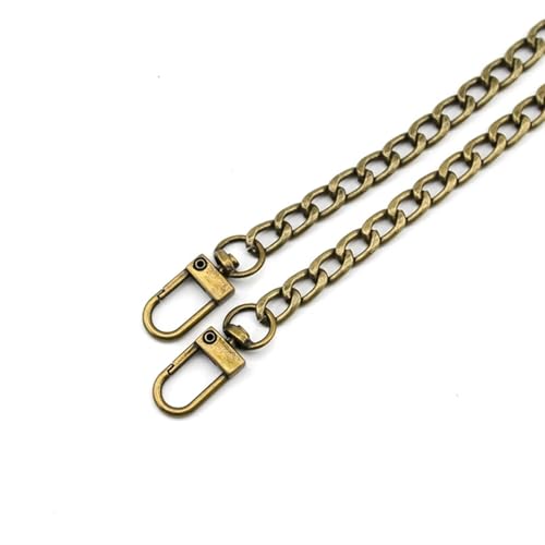 HEUchuan 40-120CM 8mm Metall Geldbörse Kettenriemen Griff Ersatz Handtasche Umhängetasche Kette Zubehör Hellgold/Silber/Schwarz/Bronze für Schulter Crossbody Bag(Bronze,60cm) von HEUchuan