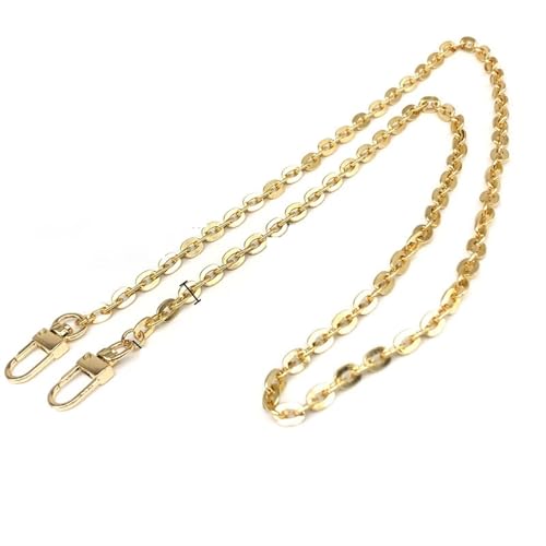 HEUchuan 40 cm/60 cm/80 cm/120 cm Meatl Taschenkette Gold Silber Kette for Taschen Metall Modebesatz Kette Taschenzubehör Umhängetaschengurt für Schulter Crossbody Bag(Light Gold,40cm) von HEUchuan