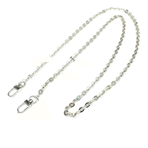 HEUchuan 40 cm/60 cm/80 cm/120 cm Meatl Taschenkette Gold Silber Kette for Taschen Metall Modebesatz Kette Taschenzubehör Umhängetaschengurt für Schulter Crossbody Bag(Silver,40cm) von HEUchuan