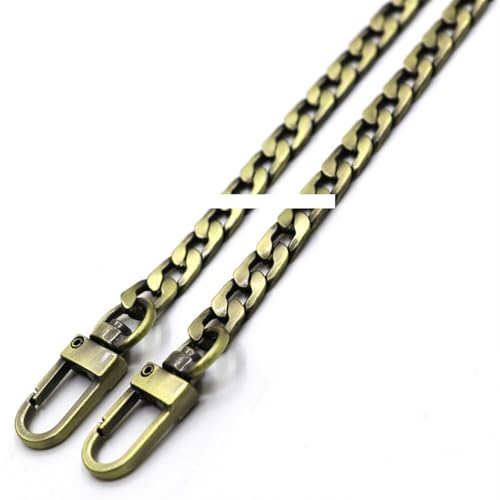 HEUchuan 60/100/110/120 cm Doppelverschluss Snap Clip Handtasche Geldbörse Kette Leder Taschengurt Griff Schulter ersetzen Reparatur DIY für Schulter Crossbody Bag(Bronze,100cm) von HEUchuan