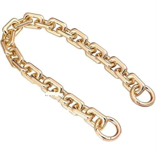 HEUchuan 60 cm Silber vergoldet Acryl Geldbörse Kettenriemen Handtaschengriffe DIY Geldbörse Ersatzkette for Umhängetasche Handtaschen Riemen für Schulter Crossbody Bag(60cm Gold) von HEUchuan