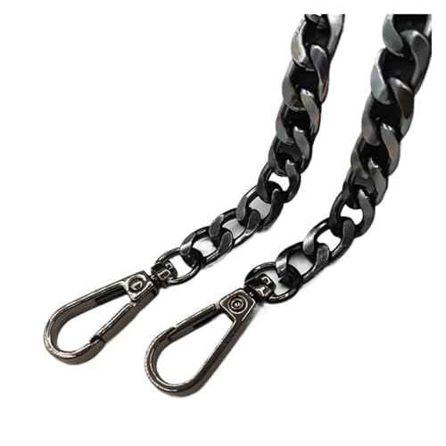 HEUchuan Metall-Aluminium-Ersatz-Taschenketten-Teile-Zubehör for handgewebte, handgefertigte DIY-Werkstatt-Studio-abnehmbare Riemen für Schulter Crossbody Bag(Black,120cm) von HEUchuan