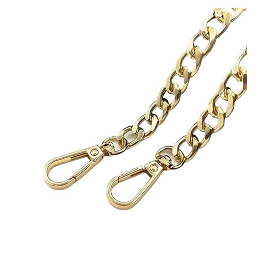 HEUchuan Metall-Aluminium-Ersatz-Taschenketten-Teile-Zubehör for handgewebte, handgefertigte DIY-Werkstatt-Studio-abnehmbare Riemen für Schulter Crossbody Bag(Light Gold,40cm) von HEUchuan