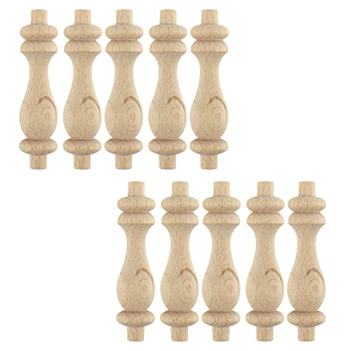 HEVSTIL Baluster-Spindeln aus Holz, 7.6 cm, Länge, unlackierte Holzspindeln, Baluster, dekorative Holzspindel, unlackiertes Holz, Handwerk, Spindeln für Zuhause, Restaurant, Reparatur, Dekoration HEVSTIL Baluster-Spindeln aus Holz, 7.6 cm, Länge, unlackierte Holzspindeln, Baluster, dekorative Holzspindel, unlackiertes Holz, Handwerk, Spindeln für Zuhause, Restaurant, Reparatur, Dekoration von HEVSTIL
