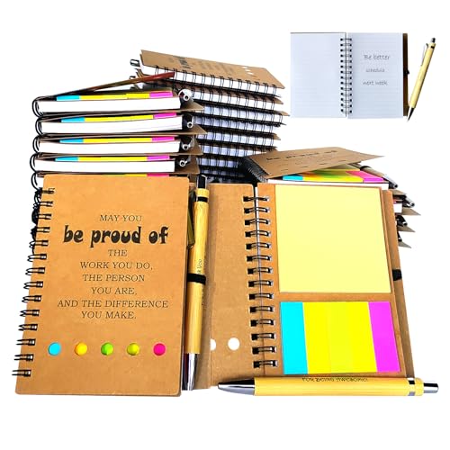 18 Set Spiral Notebook with Pen,Dankeschön Geschenk,Dankesgeschenke für Mitarbeiter,notizbuch a6,18 Set Spiralnotizbücher mit Stift,Büro-/Schulbedarf,inspirierende Notizblöcke in großen Mengen 18 Set Spiral Notebook with Pen,Dankeschön Geschenk,Dankesgeschenke für Mitarbeiter,notizbuch a6,18 Set Spiralnotizbücher mit Stift,Büro-/Schulbedarf,inspirierende Notizblöcke in großen Mengen von HEWASME