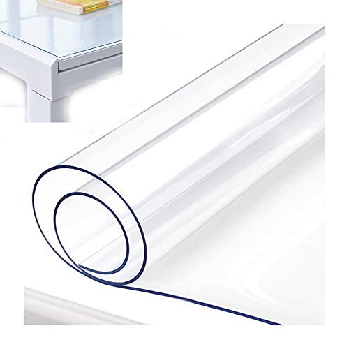 Rechteckig Transparente PVC Tischdecke Glasklar Tischfolie,Wasserdicht Hitzebest?Ndig Kratzfest Leicht Zu Reinigen Hochfest,Geeignet FüR KüChe Couchtisch Und Garten. 2mm-35x145cm von HEWE