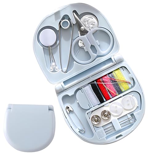 Reise NäHset – Nadel Und Faden Set,NäHset Kinder NäHset Grundausstattung,Mini-NäHsetTragbares Mini-Nähset mit Schere, Faden, Nadeln & Aufbewahrungsbox – Wohnheim & Haushalt von HEWJYDE