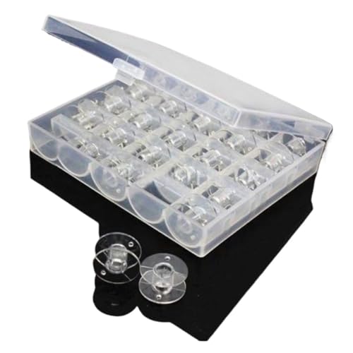 HEXHUASR 25 Teile/Satz Leere Spulen Nähmaschinenspulen Klare Kunststoffhülle Aufbewahrungsbox for Heimnähen 5BB5310-1 HEXHUASR 25 Teile/Satz Leere Spulen Nähmaschinenspulen Klare Kunststoffhülle Aufbewahrungsbox for Heimnähen 5BB5310-1 von HEXHUASR