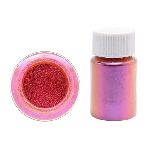 HEXHUASR Chamäleonpulver, 20 Farben, Shift-Glimmerpulver for Epoxidharz, Perlpigmentpulver zur Seifenherstellung, Kosmetik, Nagellack(FA155-5) von HEXHUASR