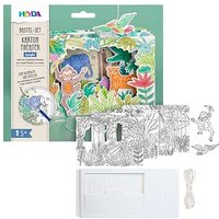 HEYDA Bastelset Karton-Theater Jungle mehrfarbig von HEYDA