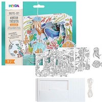 HEYDA Bastelset Karton-Theater Seaworld mehrfarbig von HEYDA
