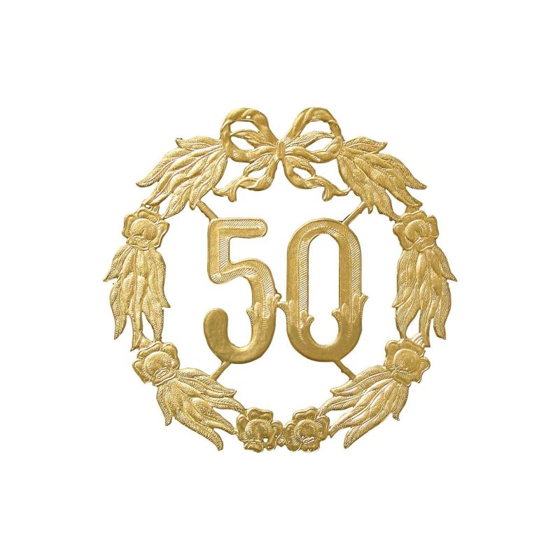 Jubiläumskranz 50 gold 18cm Jubiläumskranz 50 gold 18cm von HEYDA