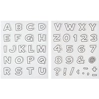 HEYDA Motivstempel-Set Buchstabe & Zahlen 10,0 - 55,0 mm, 1 St. von HEYDA