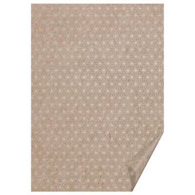 Naturkarton Sternlinien roségold 50x70cm 220g/m² von HEYDA