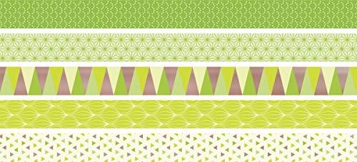 Heyda 203584568 Deko Tapes „Triangle Mini“ jede Rolle 12 mm x 3 m lime von Heyda