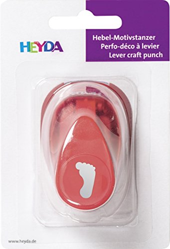 Heyda 203687444 Motivstanzer, klein Motivgröße: circa 1,7 cm, Motiv: Fuß von Heyda