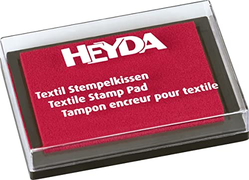 Heyda Stempelkissen Textil rot von Heyda