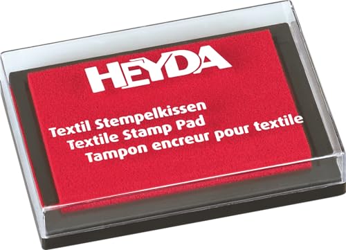 Heyda Stempelkissen Textil rot von Heyda