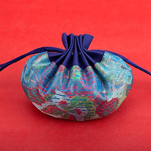 Schmuckbeutel aus Seide mit Kordelzug, bestickte Schmucktasche aus Brokatseide, 4 Beuteltaschen, bestickte Beutel, Geschenkbeutel mit Kordelzug, leere Dufttasche, Hanfu-Zubehör, Anhänger, Auto(H5) von HEYDGBBZ