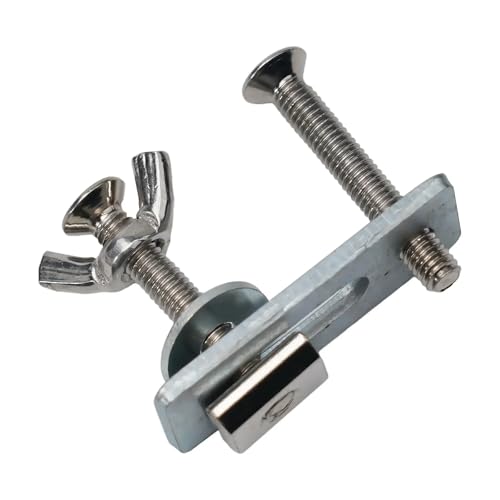 T-Schienen-Niederhalteklemme für die Holzbearbeitung, 8 Stück, verstellbare M6-Klemmen, silbernes Werkzeug, Metall-Hardware-Zubehör von HEYDGBBZ