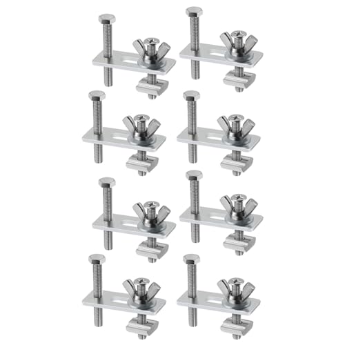 T-Schienen-Niederhalteklemme für die Holzbearbeitung, 8-teiliges Mini-Klemmen-Set, silbernes Werkzeug, Metall-Hardware-Zubehör T-Schienen-Niederhalteklemme für die Holzbearbeitung, 8-teiliges Mini-Klemmen-Set, silbernes Werkzeug, Metall-Hardware-Zubehör von HEYDGBBZ