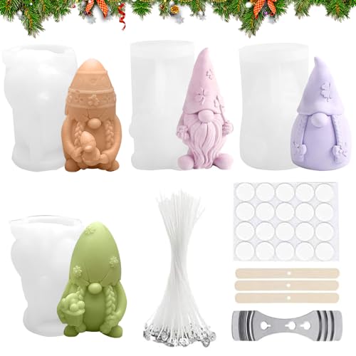 3D Silikonformen Wichtel,4 Stück Giessform Wichtel,Silikonform Wichtel Zum Gießen,Kerzen Silikonformen Weihnachten Set,für Die Herstellung Von Kerzen,Aromasteinen,Weihnachtsschmuck Dekoration 3D Silikonformen Wichtel,4 Stück Giessform Wichtel,Silikonform Wichtel Zum Gießen,Kerzen Silikonformen Weihnachten Set,für Die Herstellung Von Kerzen,Aromasteinen,Weihnachtsschmuck Dekoration von HEYIDAMAI
