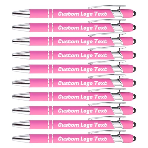 HEYZARDA Kugelschreiber mit Gravur Kugelschreiber Personalisiert mit Namen Text Logo Rose 50 Pcs von HEYZARDA